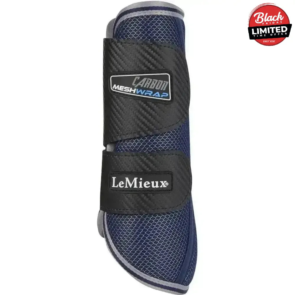 LeMieux Carbon Mesh Wrap Boots Navy X Large Brushing Boots