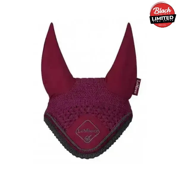 LeMieux Classic Fly Hoods Mulberry Large Horse Ear Bonnets
