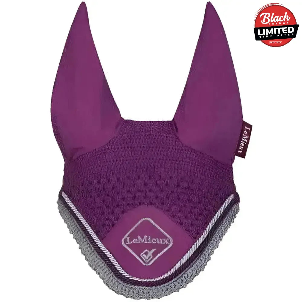 LeMieux Classic Fly Hoods Plum X Large Horse Ear Bonnets