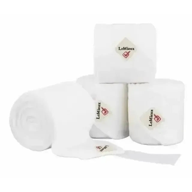 LeMieux Classic Polo Bandages White White Pony Leg Bandages