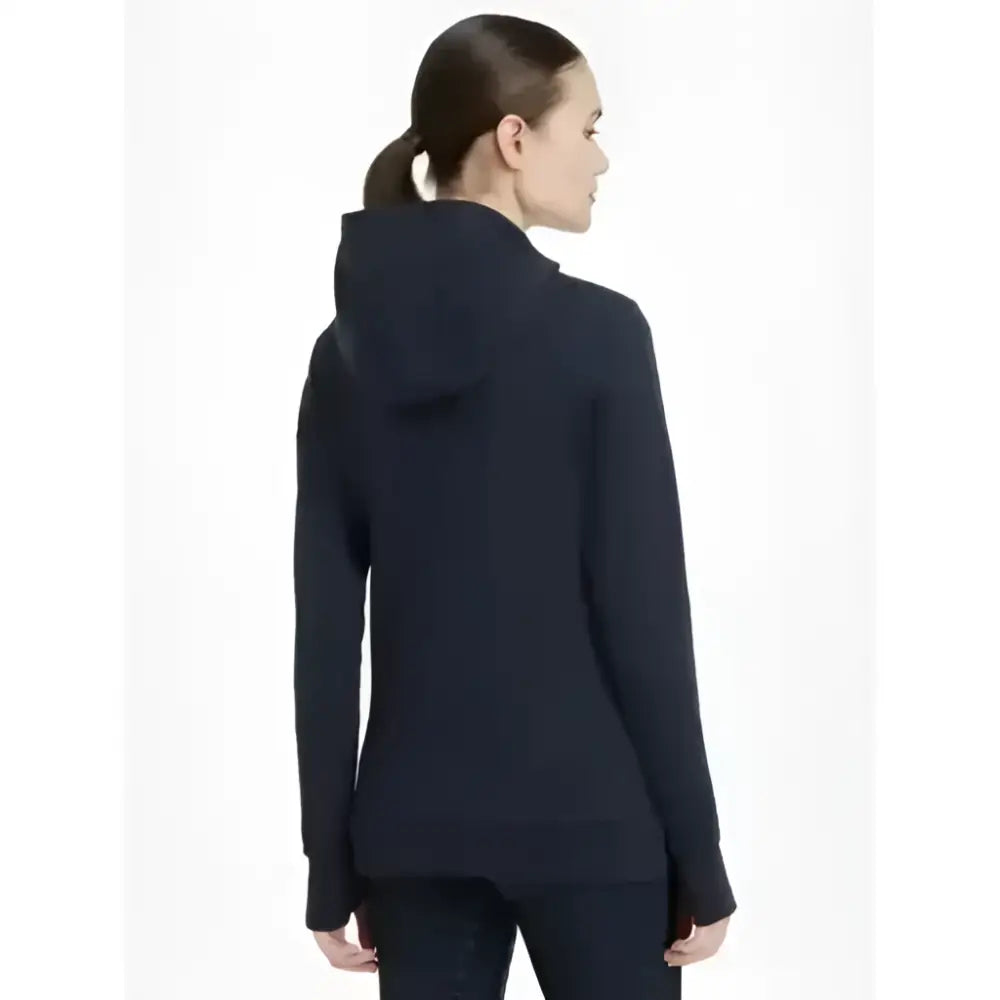 Black hooded sweatshirt with sleek minimalist design and long sleeves in lemieux classique hoodie navy style