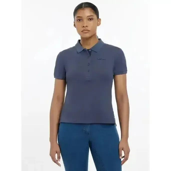Lemieux Classique Polo Shirt Dusk Blue Dusk Blue UK 6 Polo Shirts