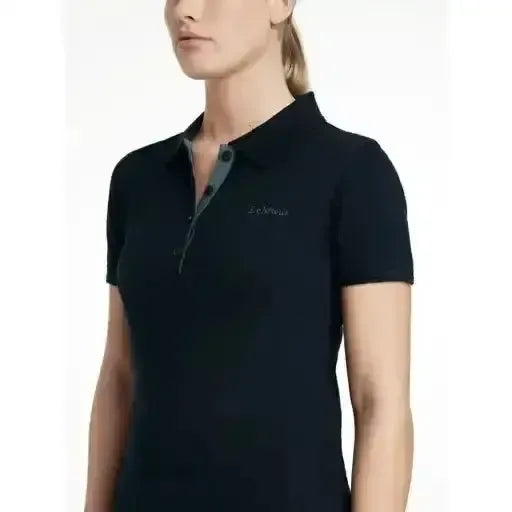 LeMieux Classique Polo Shirt Navy Navy UK 6 Polo Shirts