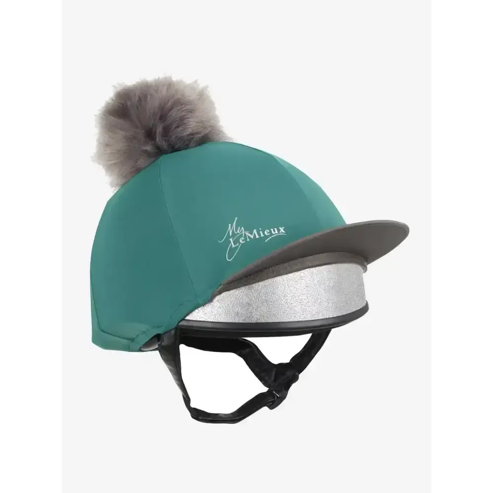 LeMieux Classique Pom Hat Silk Peacock Peacock One Size Hat Silks