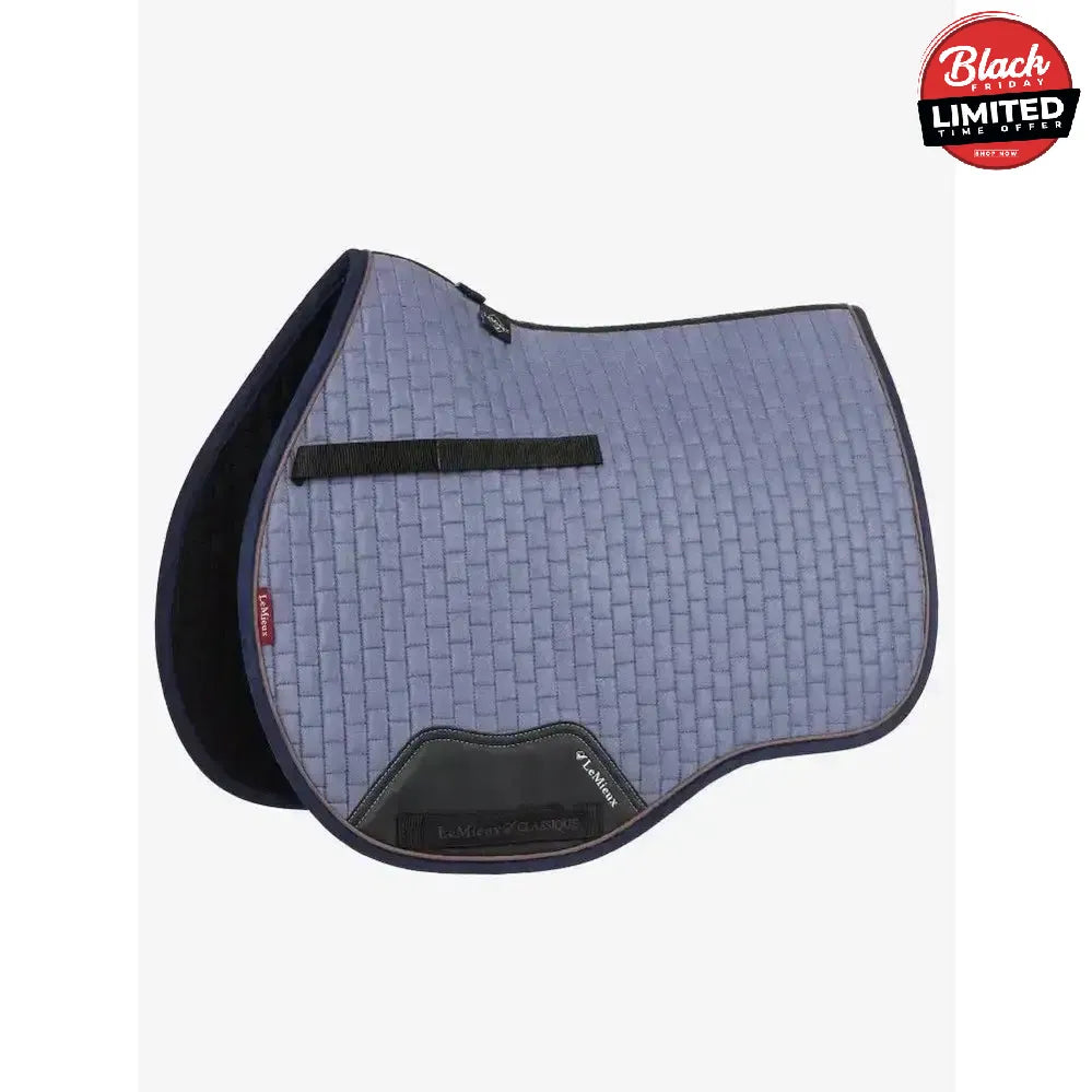 Lemieux Classique Suede GP Square Jay Blue Small/Medium Saddle Pads