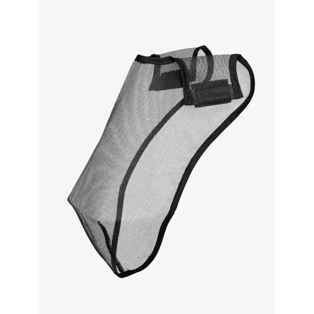 Black mesh lemieux comfort shield grackle nose filter shoe cover with reinforced edges and branded label