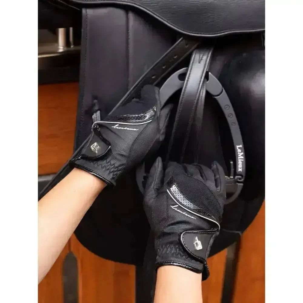 LeMieux Competition Gloves Black X Small Riding Gloves