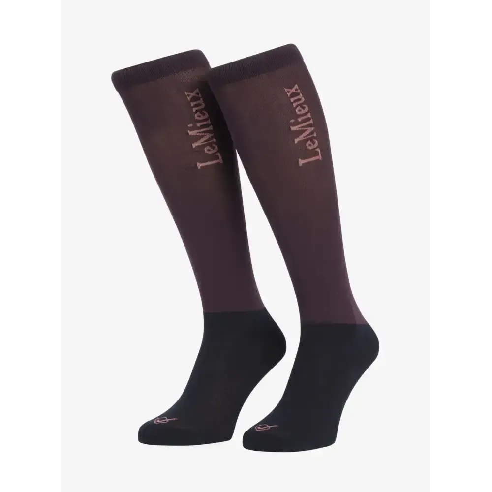 Lemieux Competition Socks 2 Pack Damson Damson X-Small Riding Socks