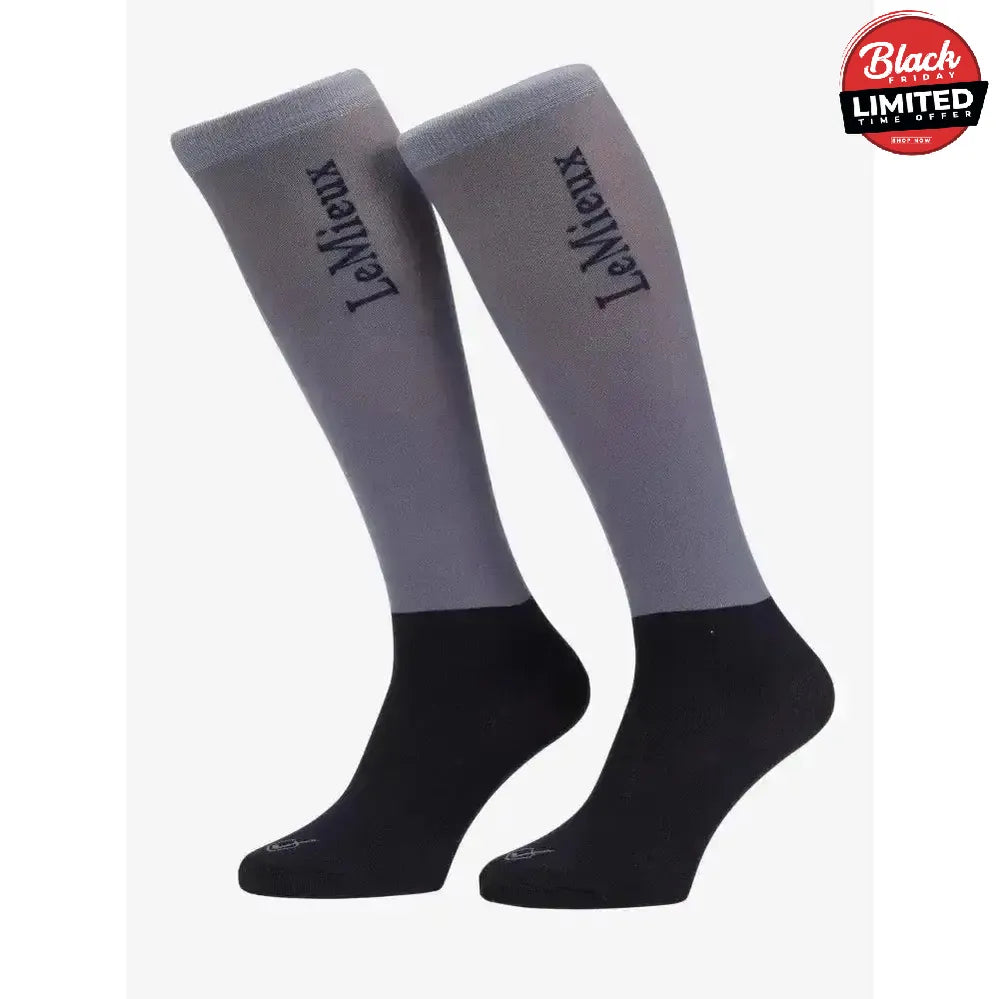 Lemieux Competition Socks 2 Pack Jay Blue Large Riding Socks