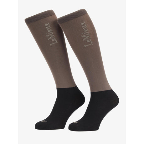 Lemieux Competition Socks 2 Pack Walnut Small LeMieux Riding Socks Spring Summer 2024 From Barnstaple Equestrian Supplies