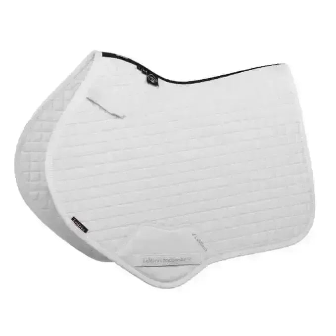 LeMieux Cotton Close Contact Square White White S/m Saddle Pads