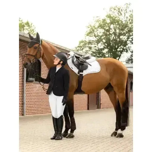 LeMieux Crystal Fly Hood Black Medium Black Horse Ear Bonnets