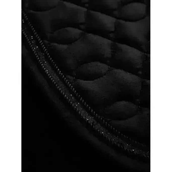 LeMieux Crystal Suede Close Contact Square Black Small/Medium Black Saddle Pads