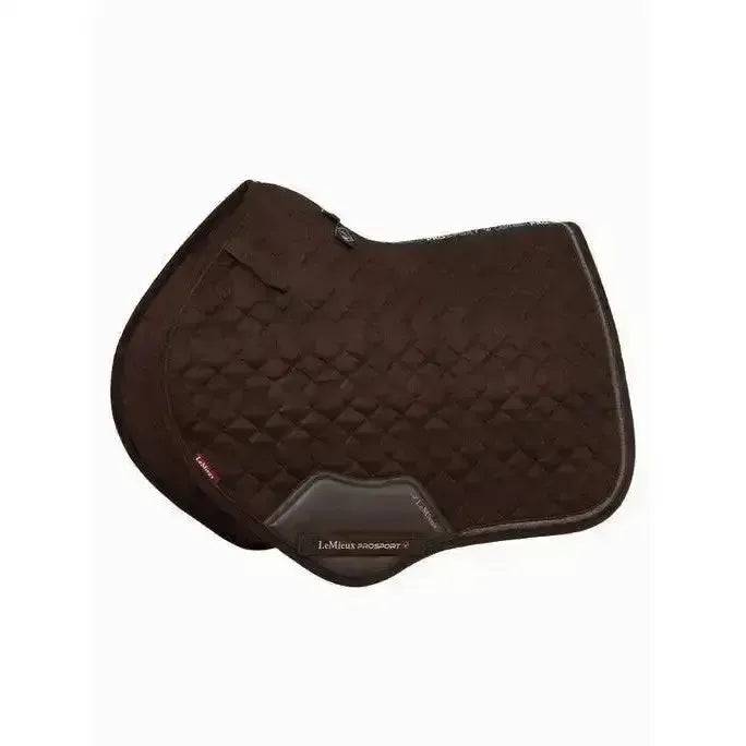 LeMieux Crystal Suede Close Contact Square Brown Small/Medium Brown Saddle Pads