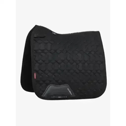 LeMieux Crystal Suede Dressage Square Black Small/Medium Black Dressage Saddle Pads