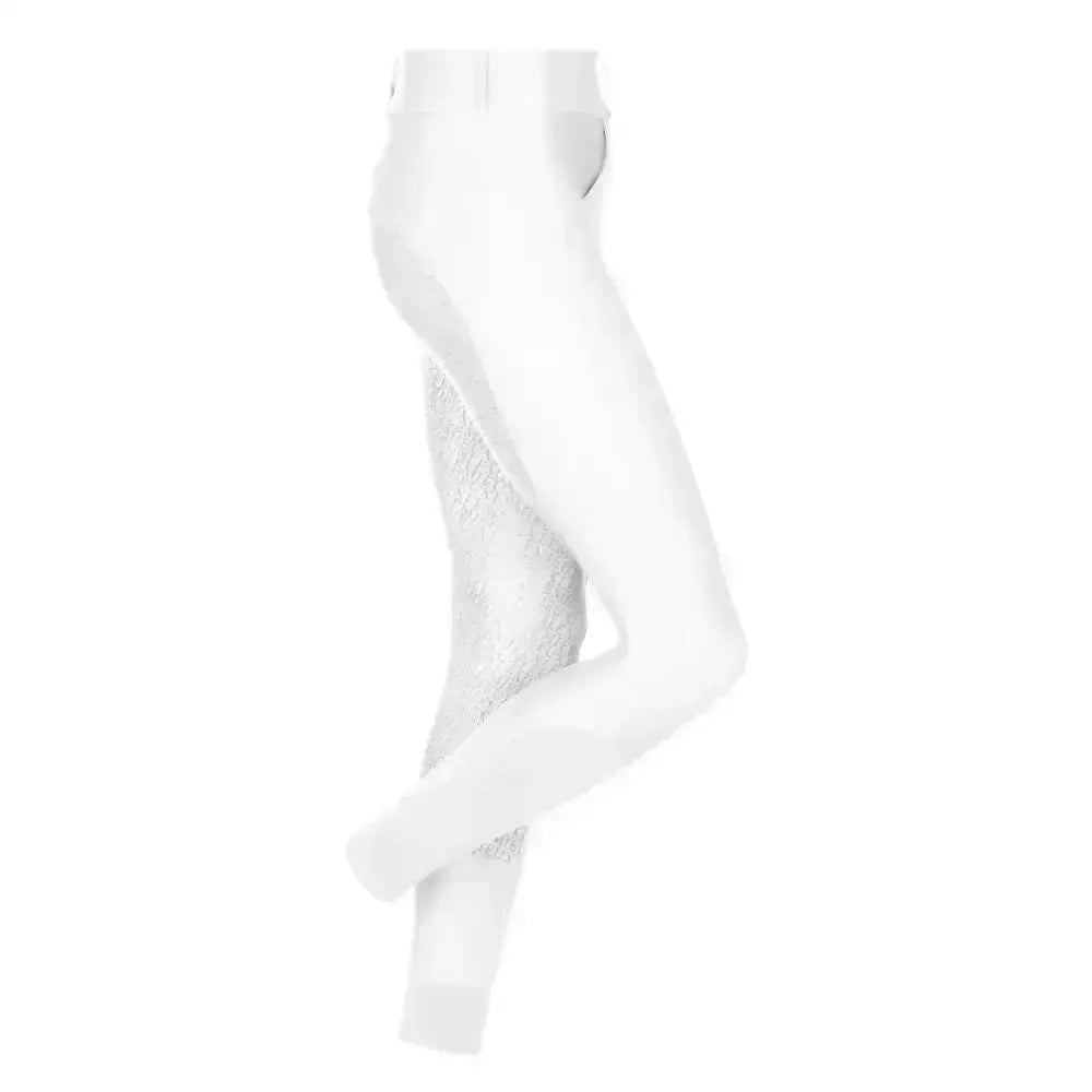 LeMieux Demi Pull On Bregging Full Seat White 4 Riding Tights