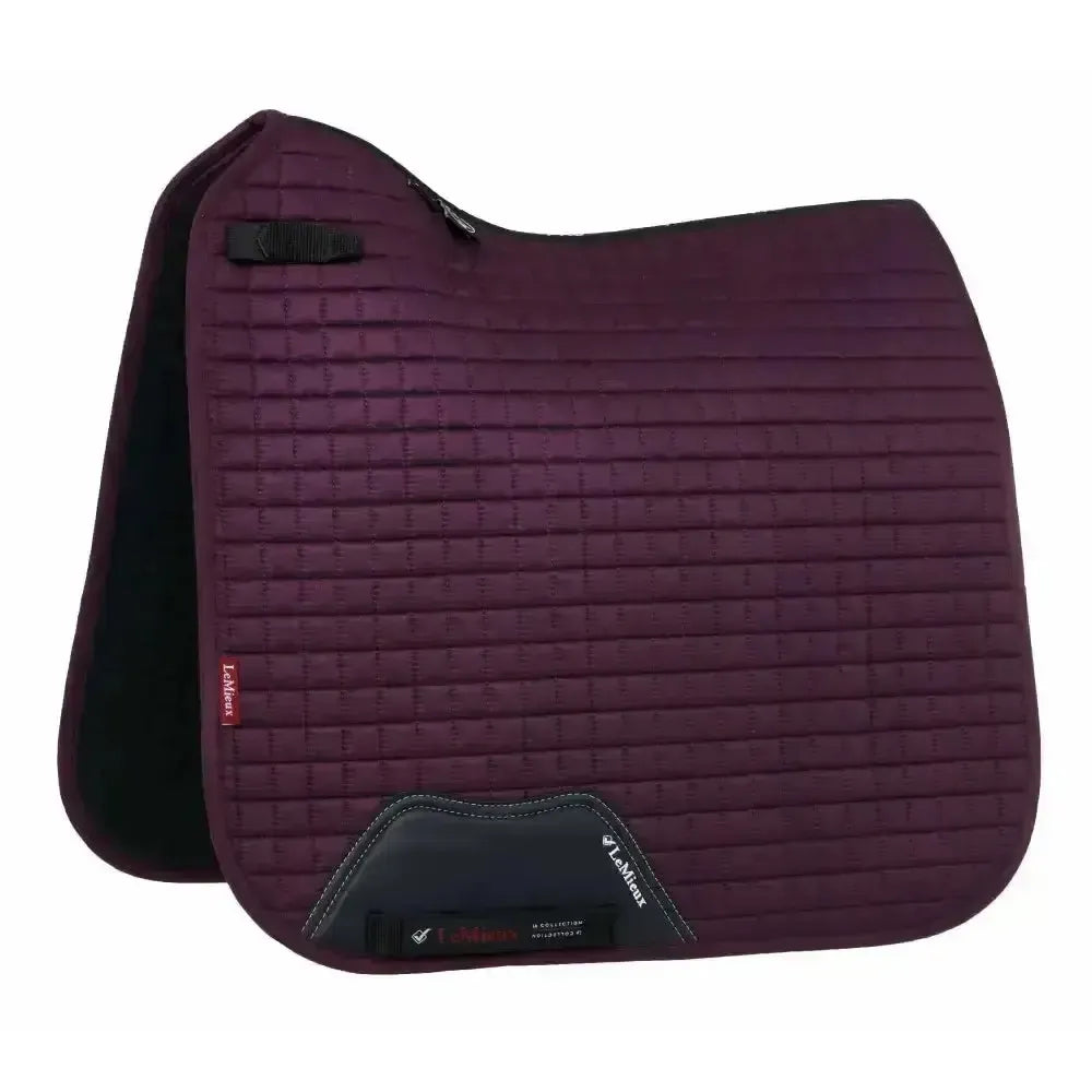 LeMieux Dressage Suede Square Fig S/m Dressage Saddle Pads
