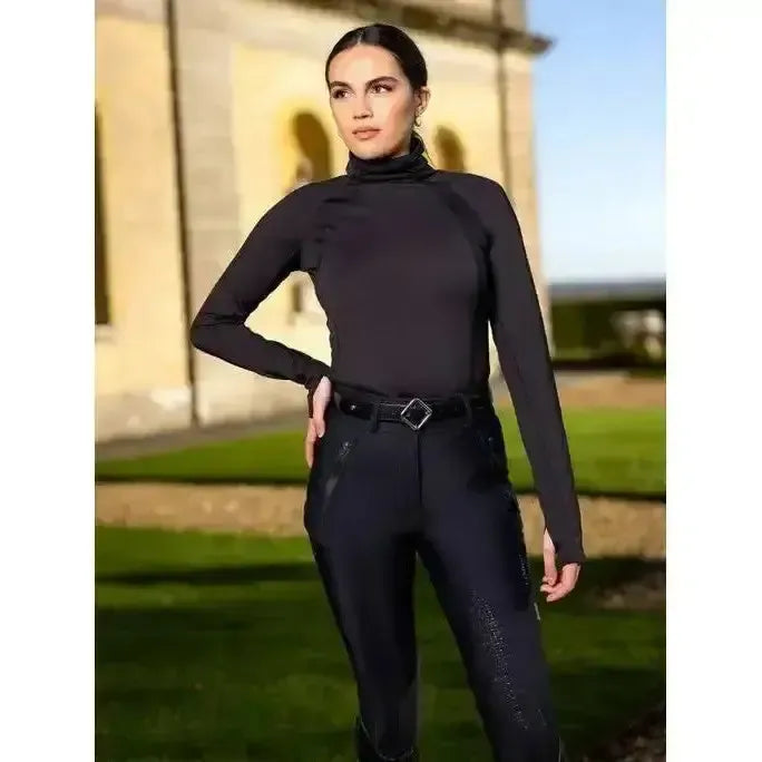 Lemieux Drytex Waterproof Breeches Full Seat Black UK 6 Black Waterproof Legwear