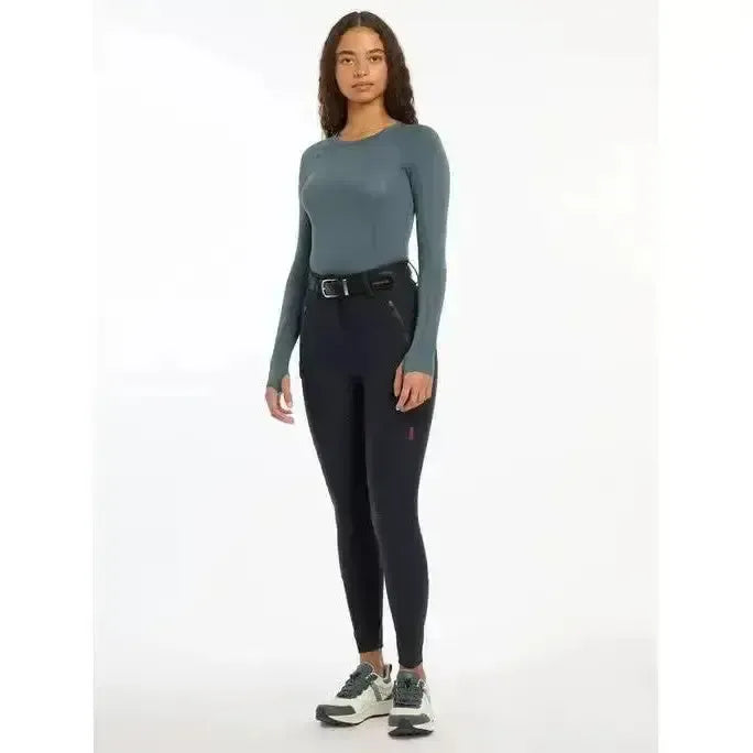 Lemieux Drytex Waterproof Breeches Full Seat Navy UK 6 Navy Waterproof Legwear