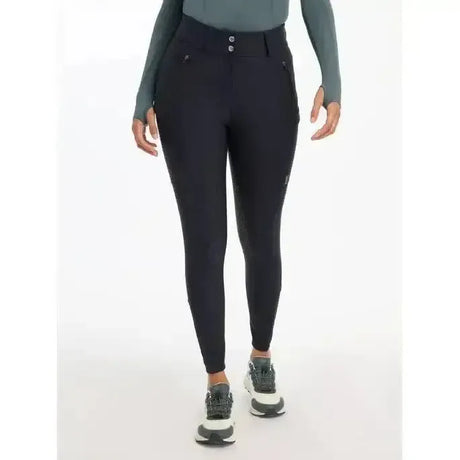 Lemieux Drytex Waterproof Breeches Full Seat Navy UK 6 Navy Waterproof Legwear