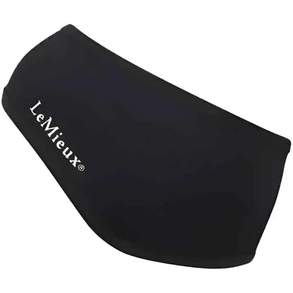 Black lemieux ear warmer headband made of soft stretchy fabric with low profile making for cozy warmth