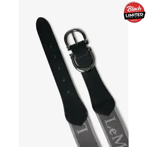 LeMieux Elasticated Belt Dark Grey Large Belts