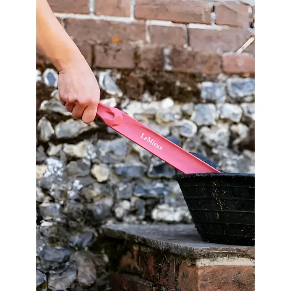 Pink lemieux feed stirrer cranberry garden trowel with a sleek ergonomic handle and metallic blade for easy digging