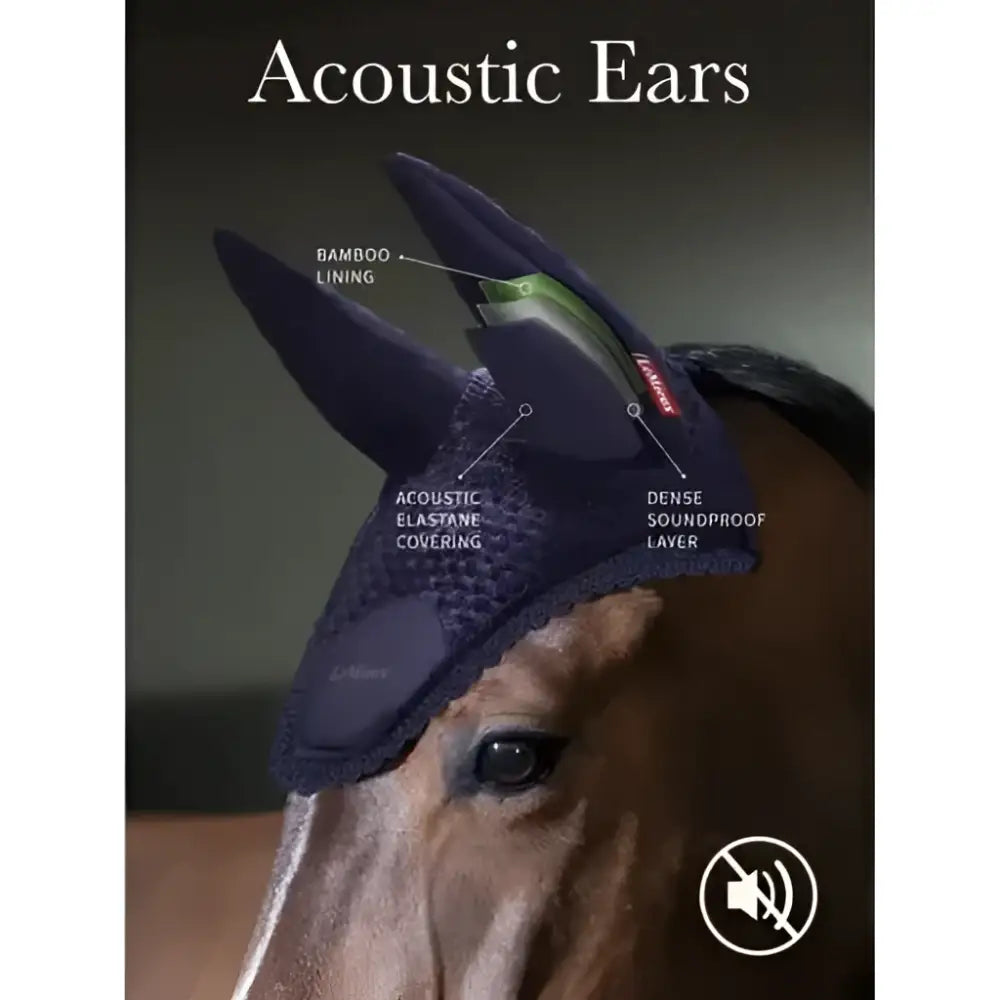Dark blue lemieux finesse acoustic fly hood with bamboo lining and dense soundproof layer for fly hood stone use