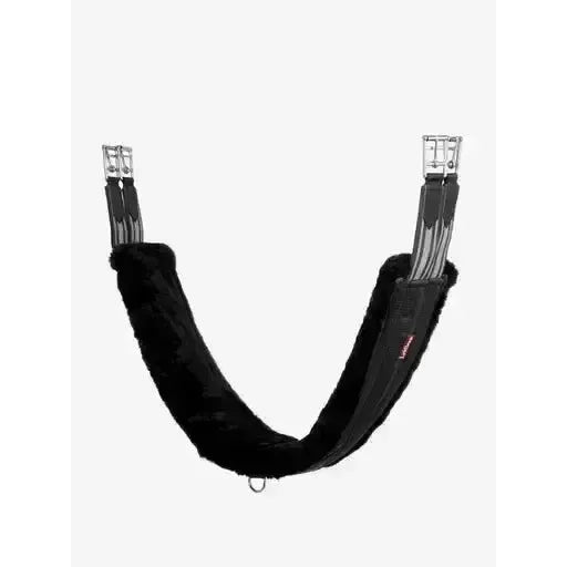 LeMieux Fleece Lined Anatomic Girth Black/Black 115 cm Black Girths