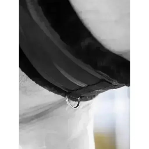 LeMieux Fleece Lined Anatomic Girth Black/Black 115 cm Black Girths