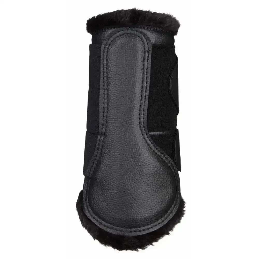 LeMieux Fleece Lined Brushing Boots Black Large Brushing Boots