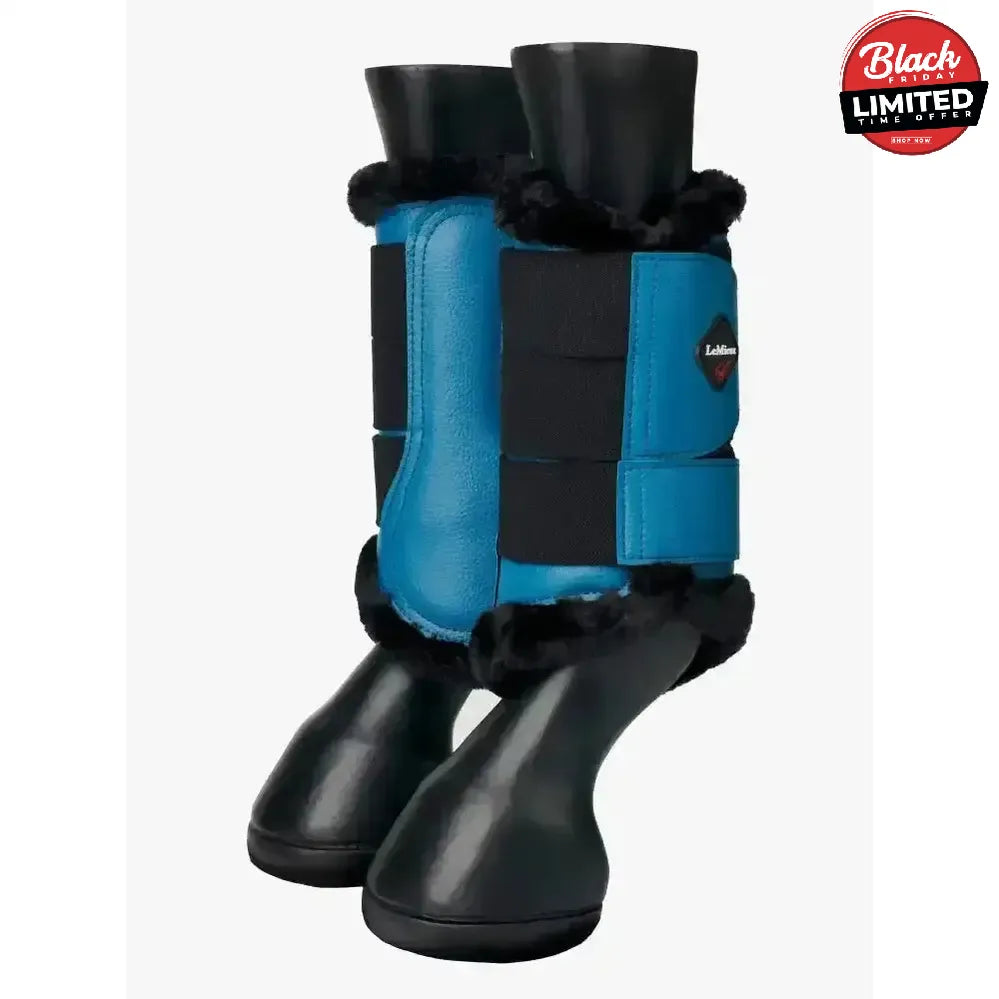 LeMieux Fleece Lined Brushing Boots - Marine X Large Brushing Boots