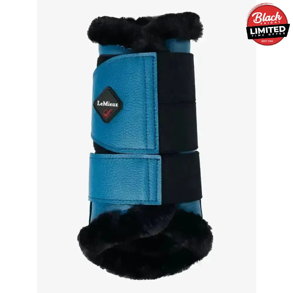LeMieux Fleece Lined Brushing Boots - Marine X Large Brushing Boots