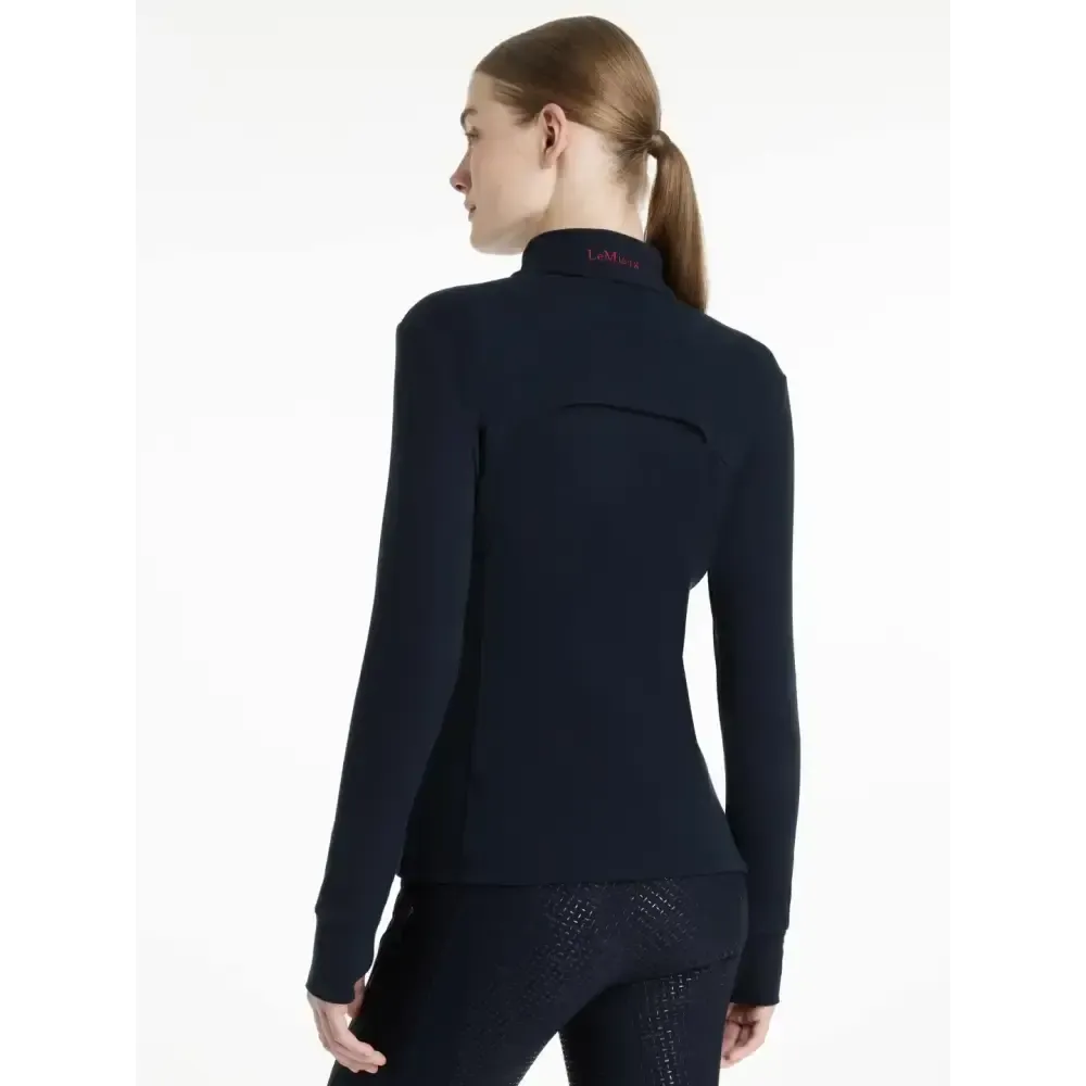 Lemieux Frances Quarter Zip Fleece Navy Navy UK 6 Fleece Tops