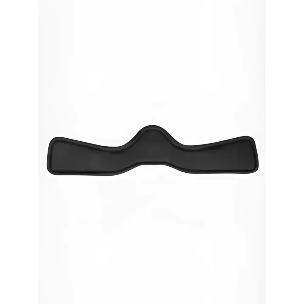 Black padded horse saddle pad with contoured design pairs with LeMieux anatomic dressage girth for max comfort gel use