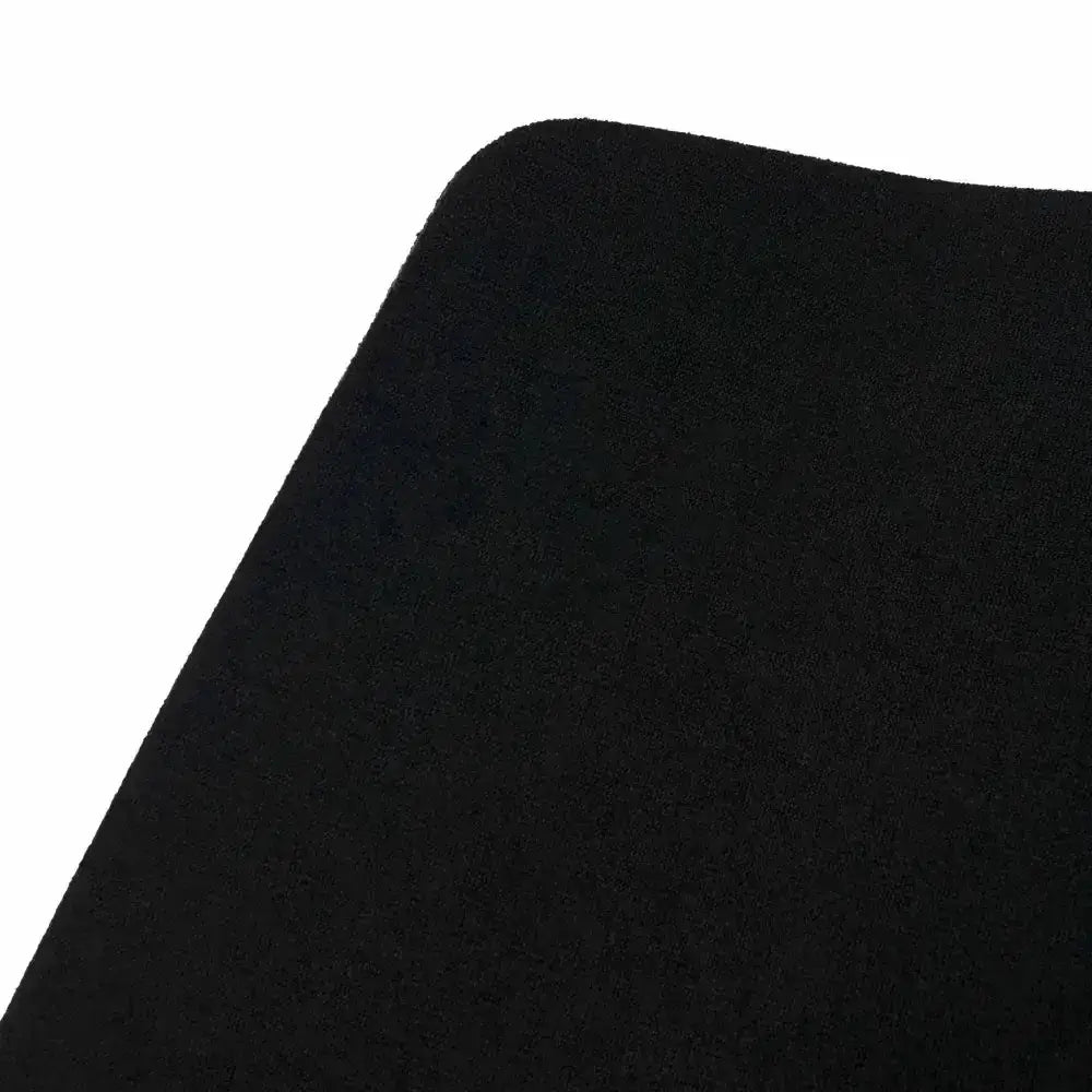 Black suede mousepad with soft textured surface and rounded corners in lemieux grafter boot fig offering fantastic comfort