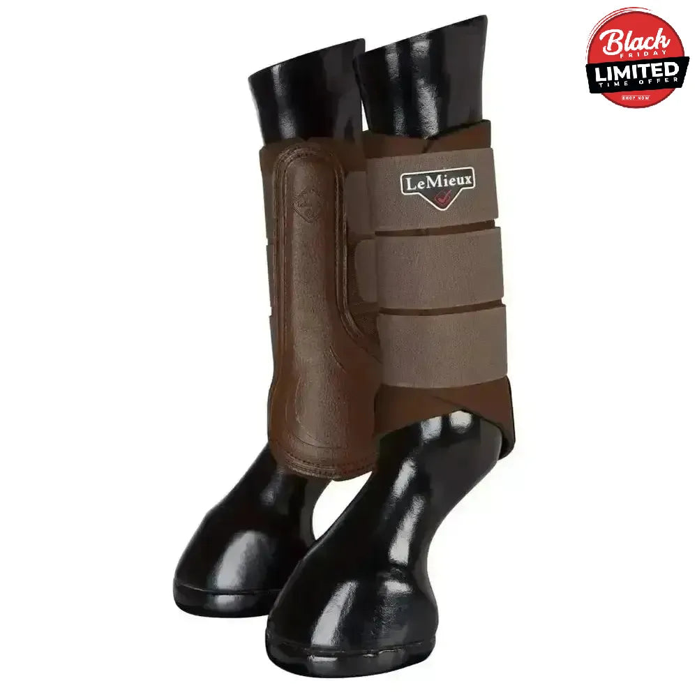 LeMieux Grafter Brushing Boots Brown Brown X Large Brushing Boots