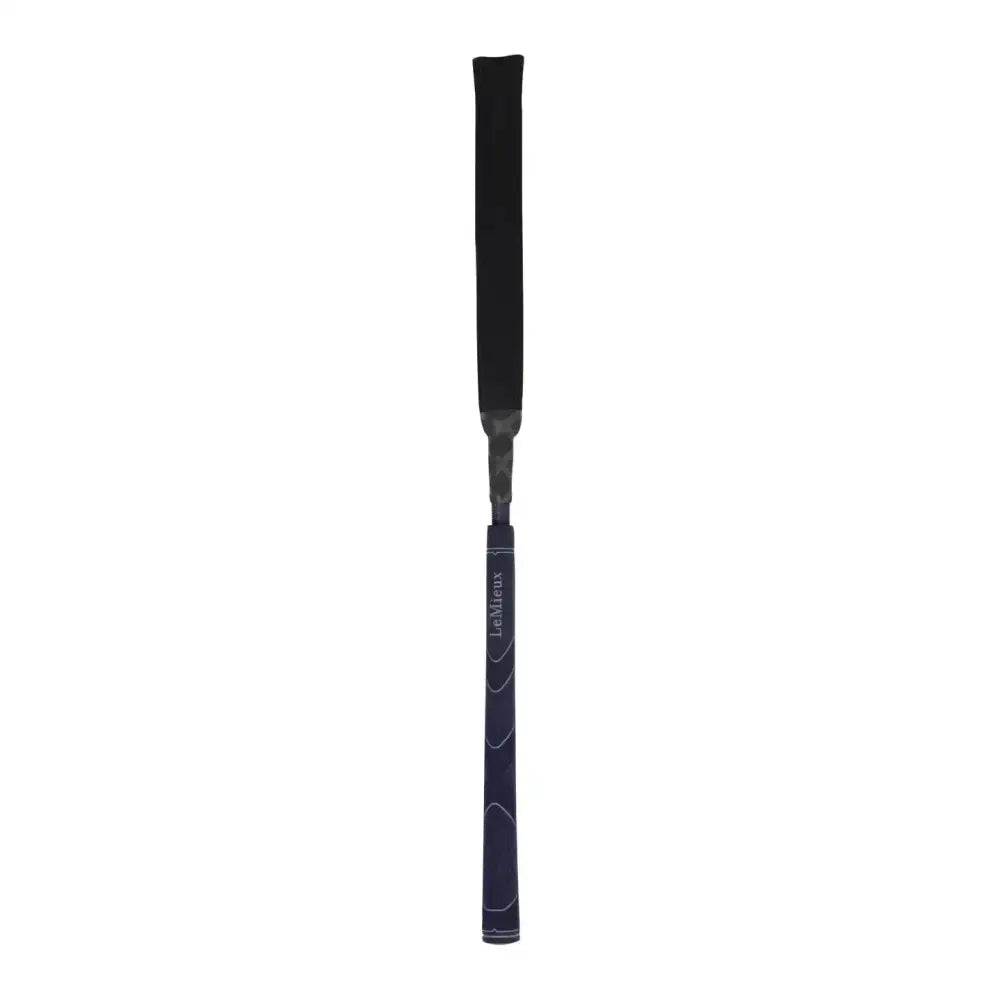 Black lemieux grip-tek junior baton navy grooming tool with sleek textured grip and metallic handle for horses