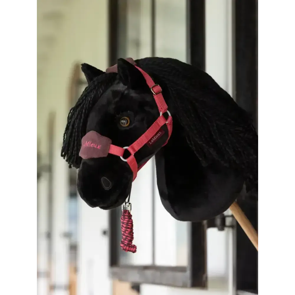 Lemieux Hobby Horse Vogue Headcollar & Leadrope Cranberry Cranberry One Size Hobby Horse Accessories