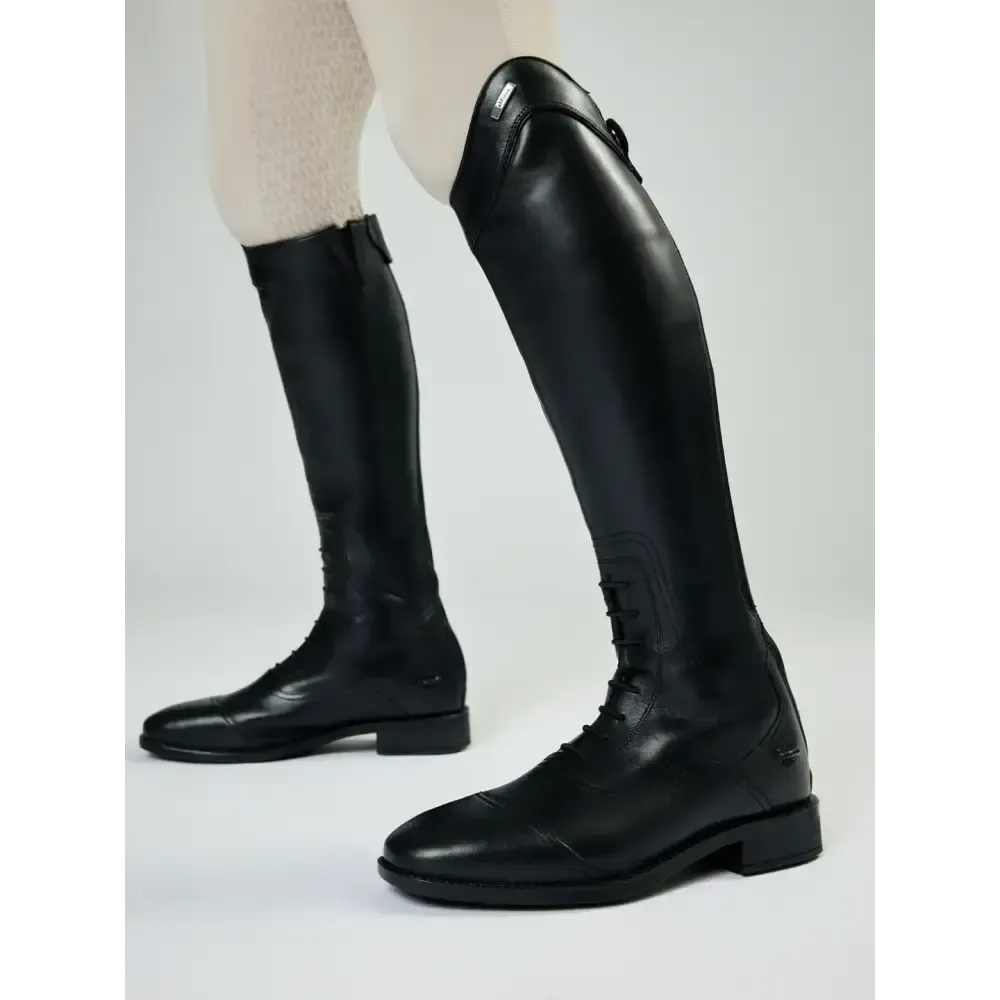 LeMieux Junior Field Riding Boot Regular Black Black UK Child Shoe 1 Long Riding Boots