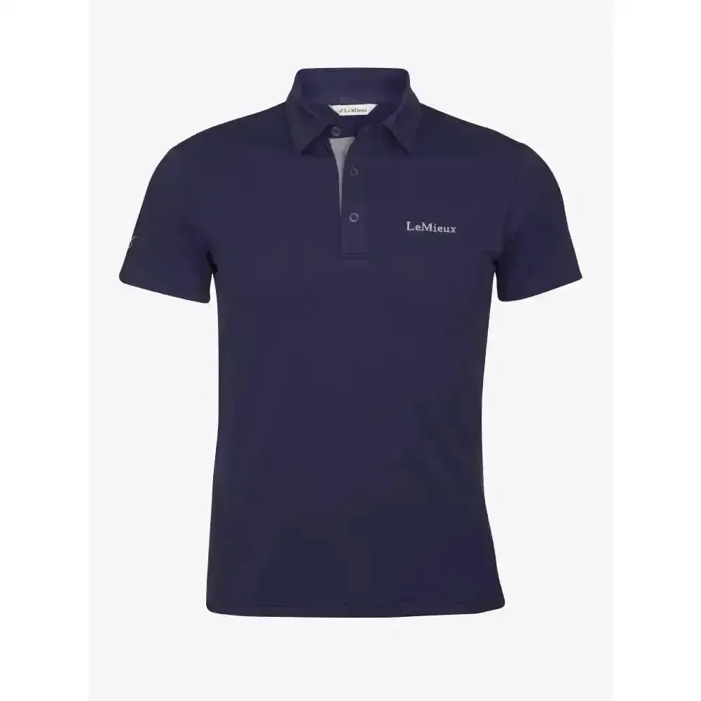 LeMieux Junior Pro Polo Shirt Navy 3 - 4 Years Polo Shirts