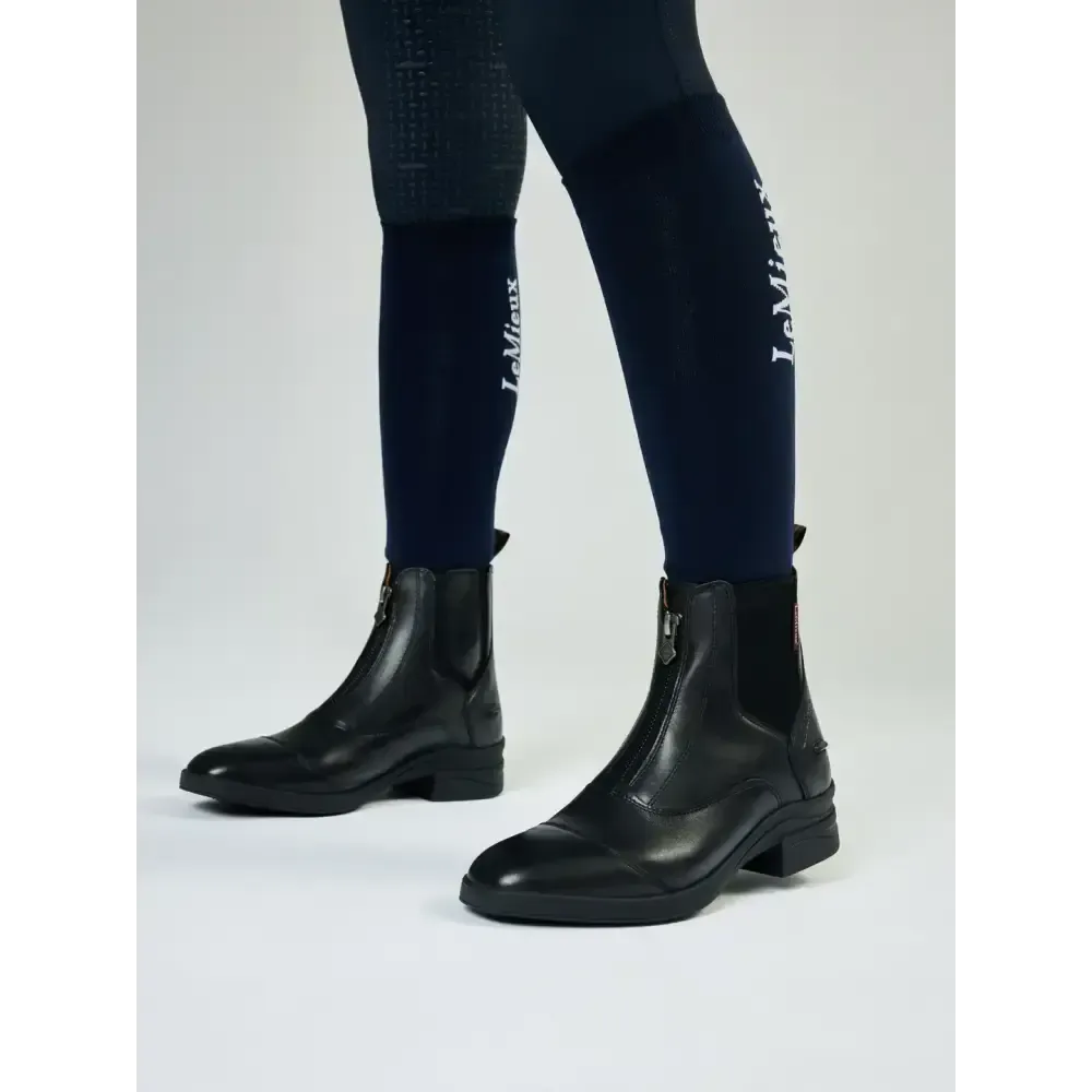 LeMieux Junior Zip Paddock Boot Black Black UK Child Shoe 1 Footwear