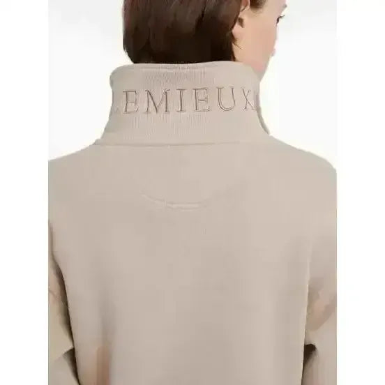 Lemieux Keira Quarter Neck Sweat Almond Almond UK 6 Jumpers