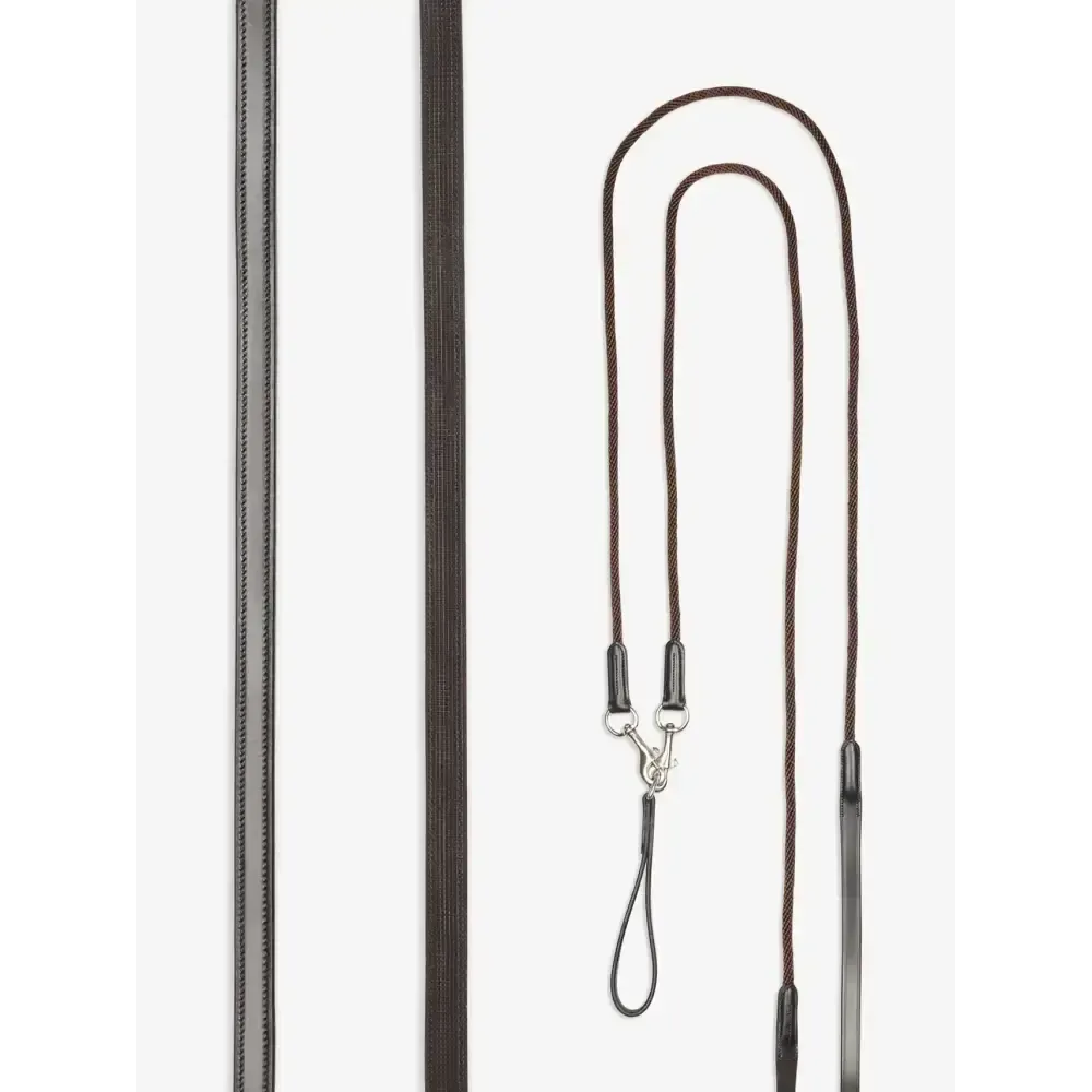 LeMieux Leather Draw Reins Brown Brown One Size Draw Reins