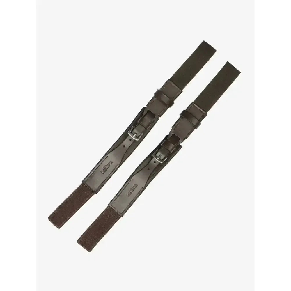 LeMieux Leather Garter Straps Brown Brown X Small/Small Footwear Accessories