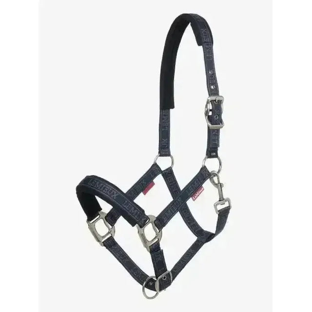 Lemieux Logo Headcollar Navy Navy Pony Headcollars