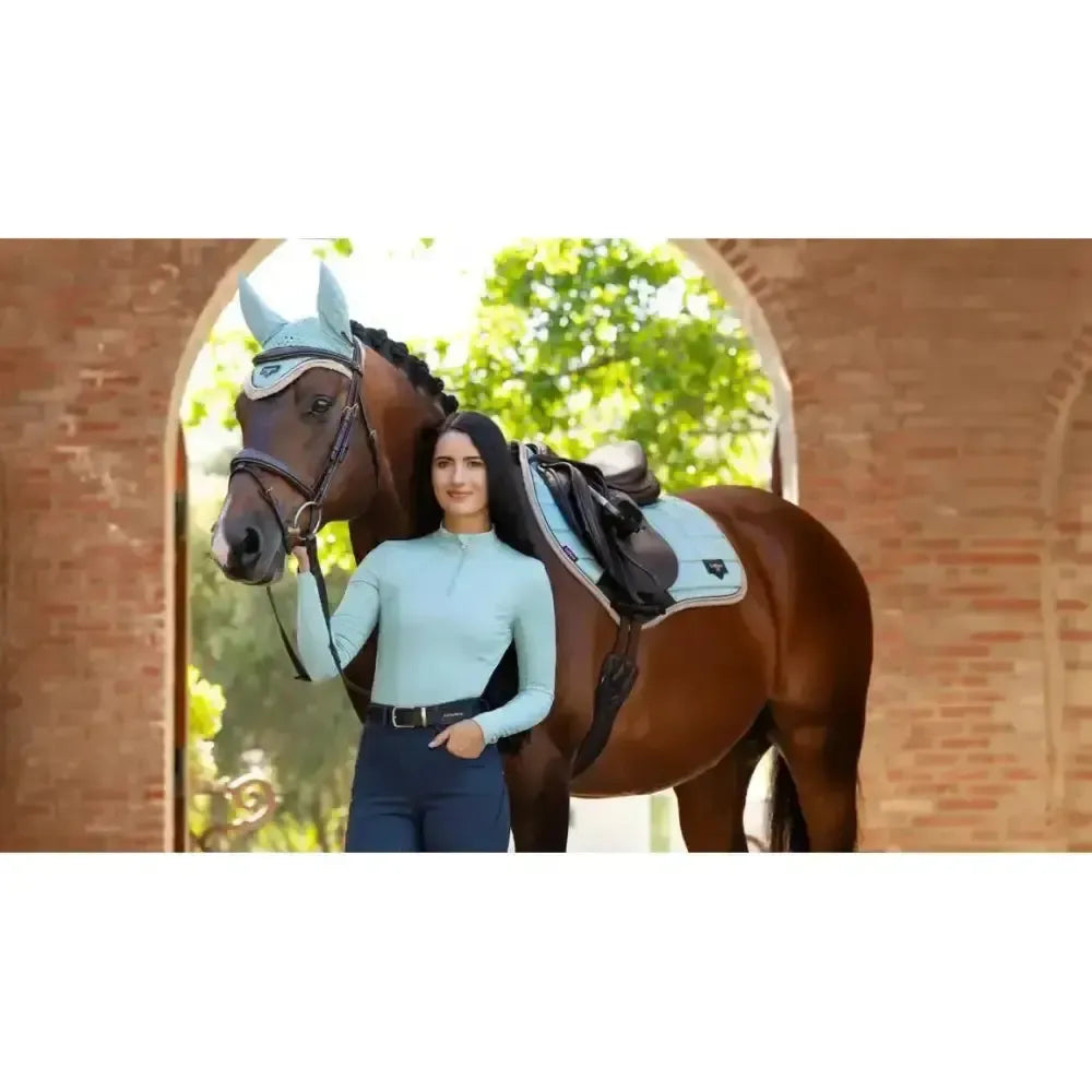 Lemieux Loire Classic Close Contact Square Aqua Aqua Large Saddle Pads