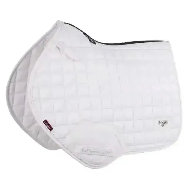 LeMieux Loire Classic Close Contact Square White Large Saddle Pads