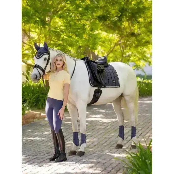 Lemieux Loire Classic Dressage Square Dusk Blue Dusk Blue Small/Medium Dressage Saddle Pads