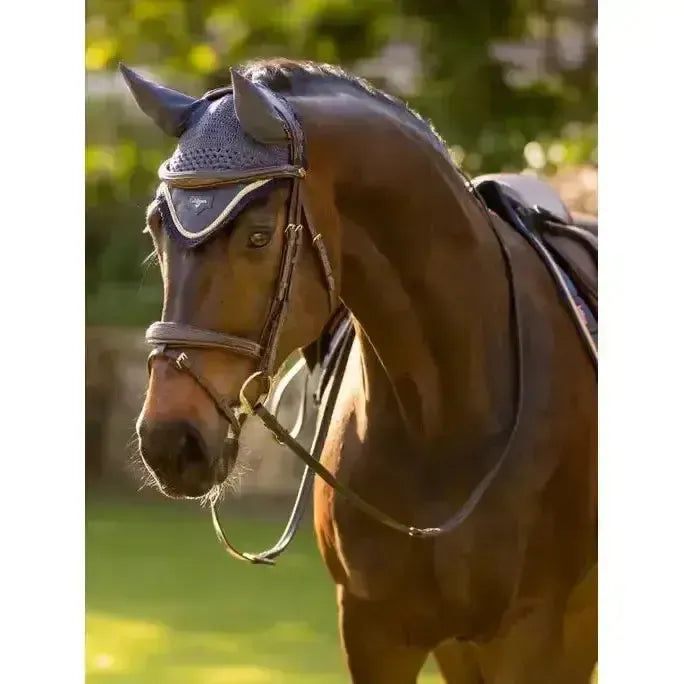 Lemieux Loire Fly Hood Dusk Blue Dusk Blue Small Horse Ear Bonnets